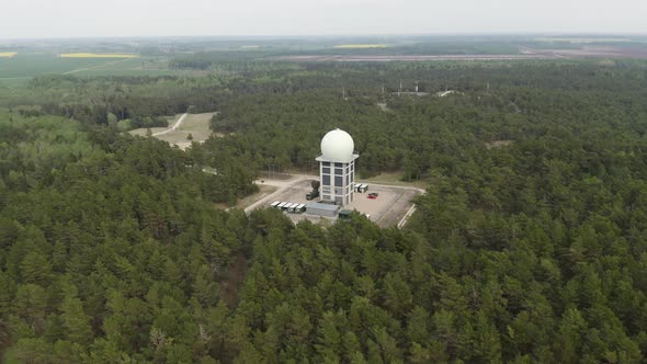 Early Warning Radar Dome at Secret Military Base