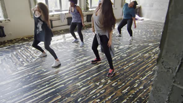 Young Women Dancing Zumba