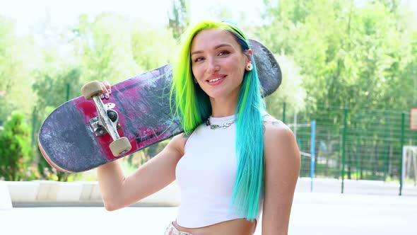 Skaters at the skatepark