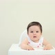 Baby boy sitting in highchair - VideoHive Item for Sale