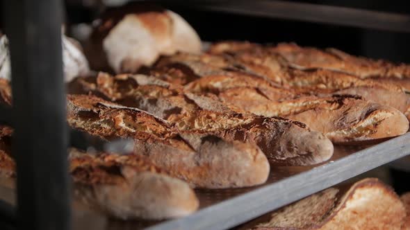 Fresh Baguette At The Bakery