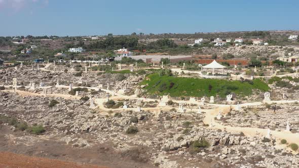 The outdoor sculpture exhibition in Ayia Napa