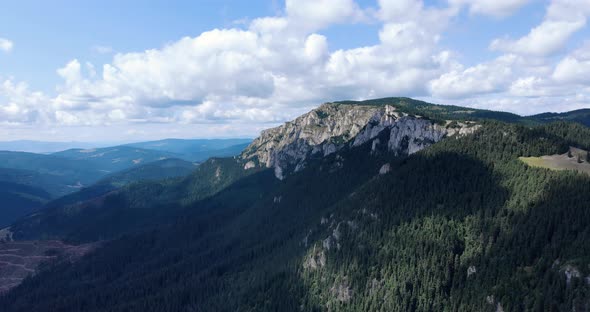 Hasmasul Mare Mountain Peak In The Hasmas Mountains