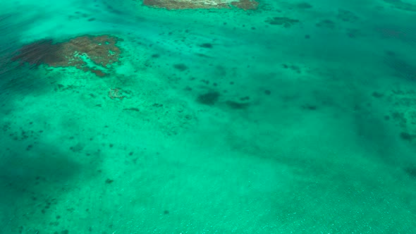 Transparent Blue Sea Water in the Lagoon