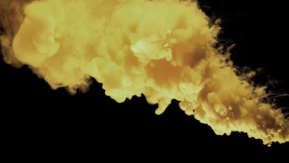 CG Colorful Fluid Flowing  Smoke Visualization