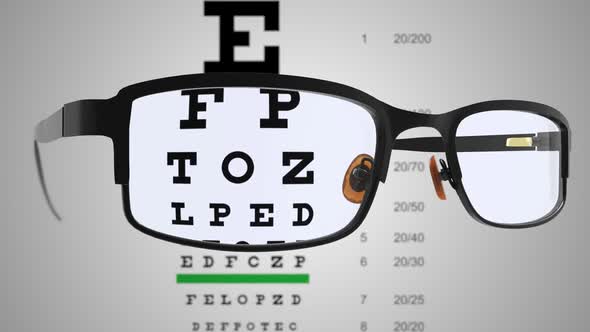 Spectacles with Eye Examination Chart 03 alt
