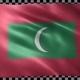 Maldives waving flag looped - VideoHive Item for Sale
