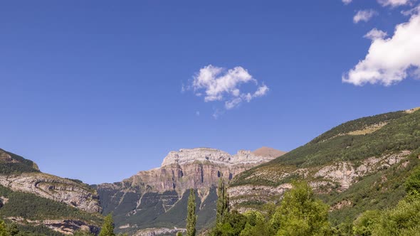 Clouds Passing Over Monte Pedido Mountains