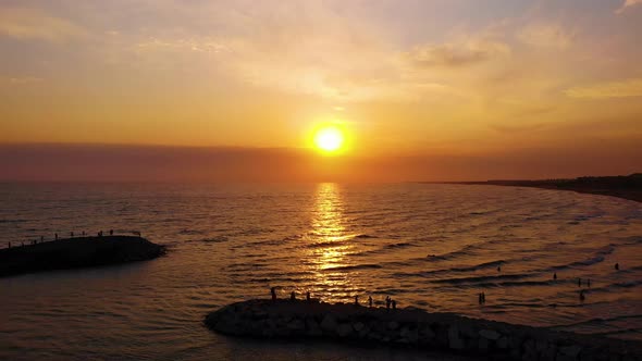 Sea Point and Beach Sunset View