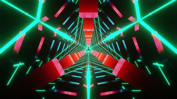 Vj Loop Tunnel Sci Fi Space 4K ProRes