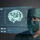Surgeon Touching Screen for Accessing Brain Patient Data - VideoHive Item for Sale
