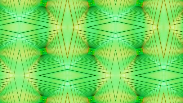 Green Color Zoom In Tunnel Pattern Background Animation