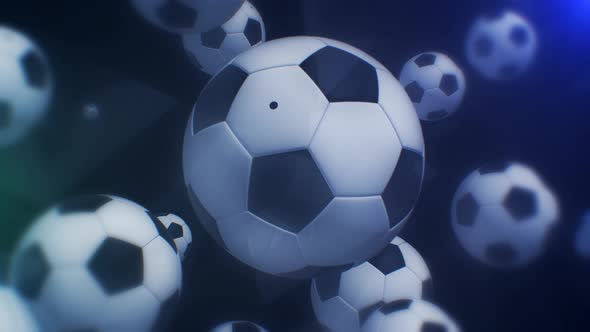 Classic Soccer Ball Background 4K