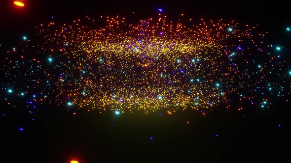 New Bright Particle Background VJ Show HD
