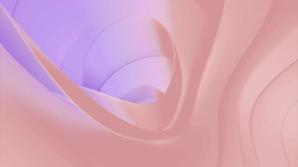 Abstract Hole Inside Light Pink or Beige Tunnel