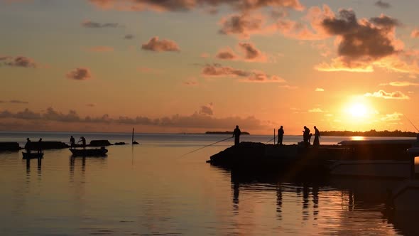 Fishing at Sunrise