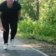 An Overweight Girl Runs in the Park - VideoHive Item for Sale