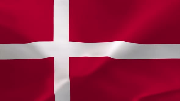 Denmark Waving Flag 4K Moving Wallpaper Background