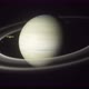 Saturn And A Spacecraft Orbiting The Planet And Its Ring System - VideoHive Item for Sale