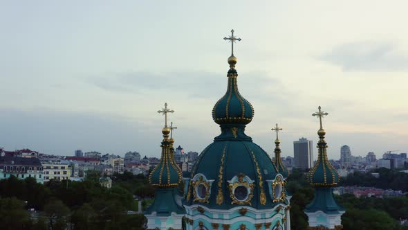 Famous Slavic Orthodox Church in Kiev