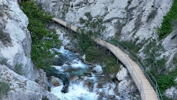 Canyon in the mountains Turkey Alanya Sapadere