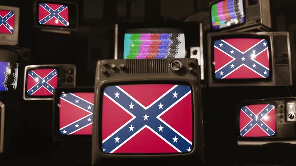 Confederate Flags and Vintage Televisions.