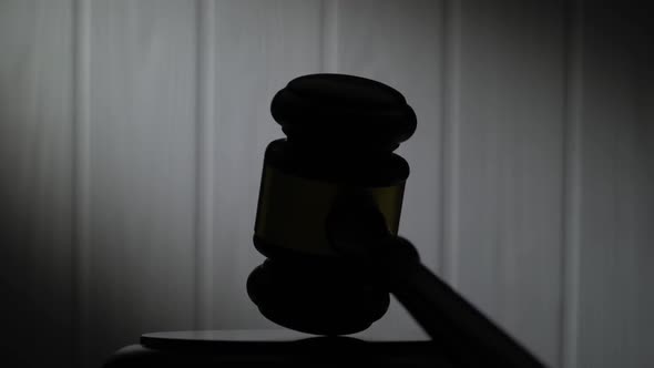 Silhouettes of a Legal Hammer.
