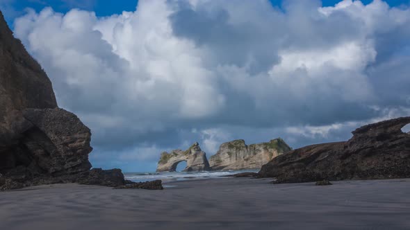 Timelapse of beautiful beach