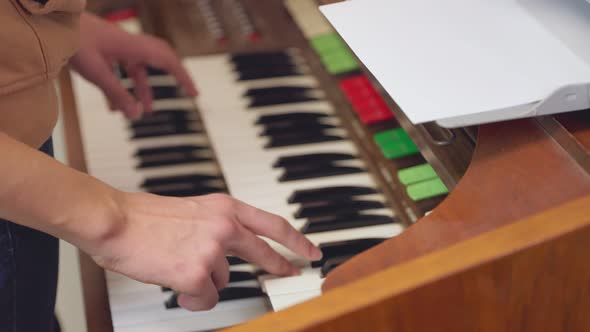 Guy Trying to Play the Organ