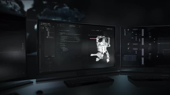 Using Computer Data For Programming Of Digital Military Robot Technology alt