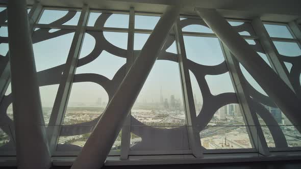 Panorama of the City of Dubai Through the Original and Unusual Designs of Windows