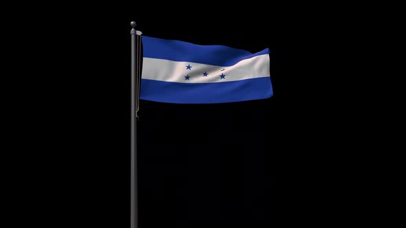 Honduras Flag With Alpha 2K