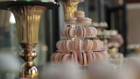 Candy Bar Wedding Pastries on a Mirror Tray  