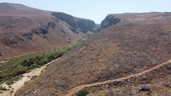 Landscape on the Crete Greece