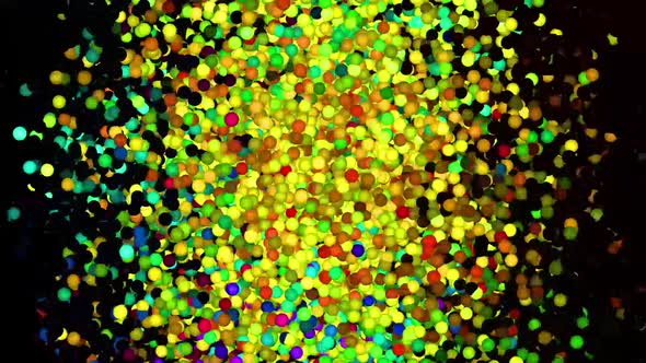 Glitter Vibrant Spheres Abstract Background Digital Rendering