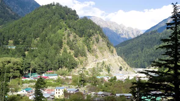 Time Lapse View of Gangotri Valley Uttarakhand India