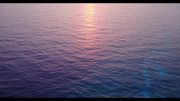 Aerial drone view texture of marine shore beach vacation by blue ocean and white sandy background of