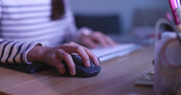 Woman using on computer