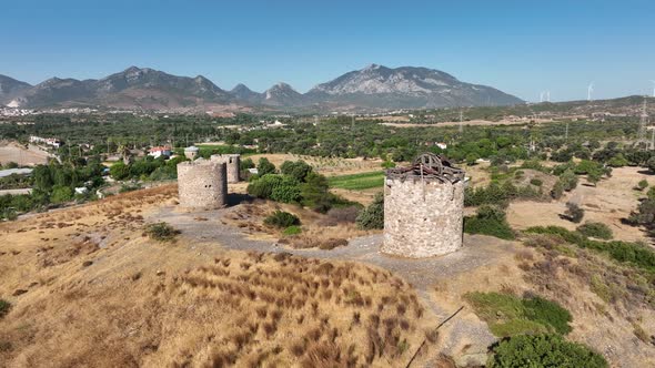 Old Ruined Windmills In Datca 3