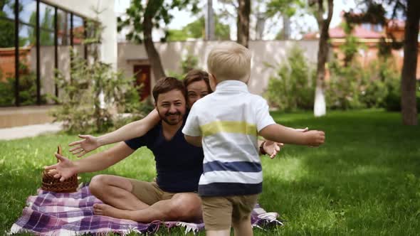 Happy Family of Three