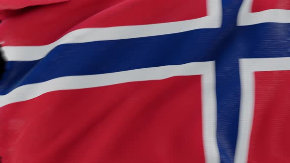 4K Norway flag transition with alpha. two step