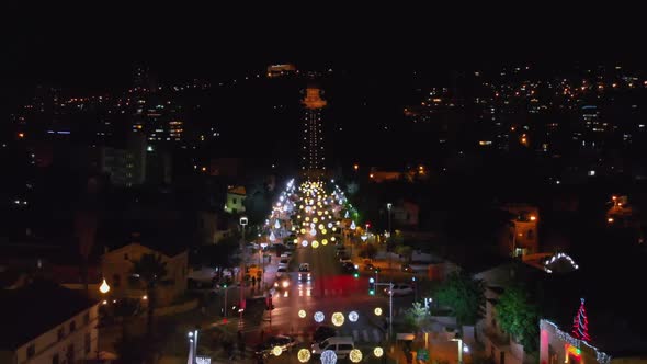 Christmas Decorations in Haifa Israel