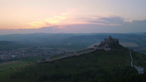 View of Spis Castle in Spisske Podhradie, Slovakia