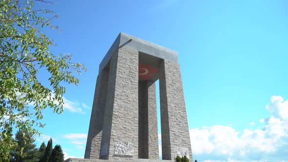 Çanakkale Martyrs Memorial in Gallipoli Turkey 4K