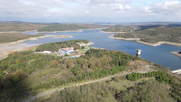 Naturel Lake Aerial Drone