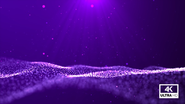 Purple Particles Wave Flow Looped V6 alt