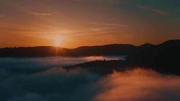 A wonderful sun view. Sunset and sunlight reflected.