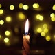 Candle And Bokeh Lights Christmas Greeting Card - VideoHive Item for Sale