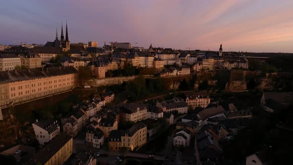 Chemin de la Corniche Luxembourg drone footage