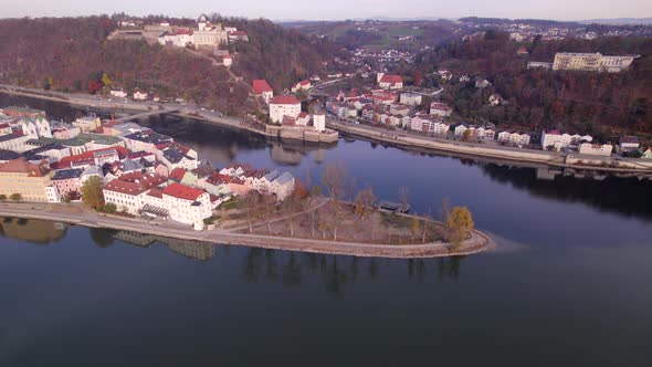 Passau A City in Germany Which Sits on Three Rivers